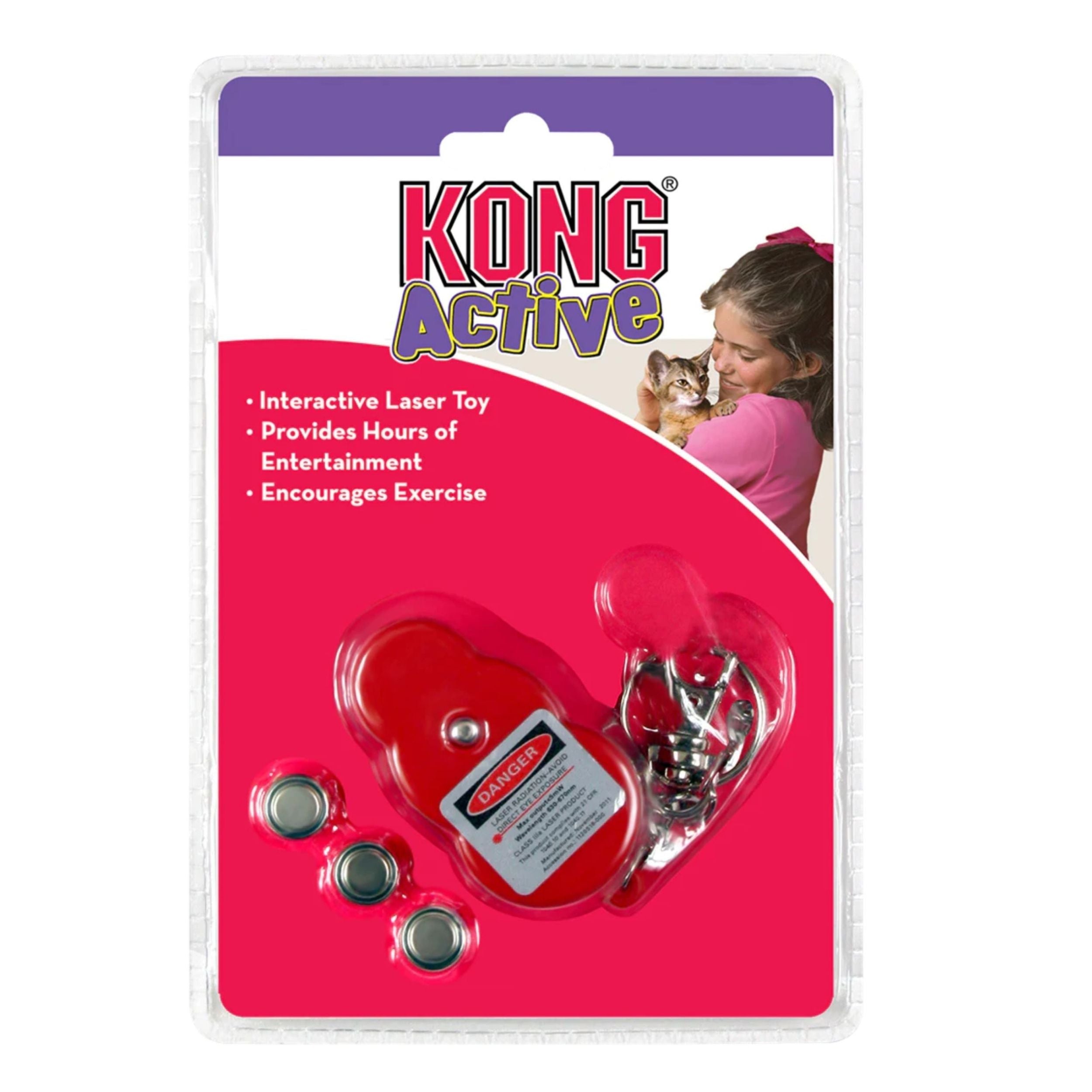 KONG Active Laser 2 Cat Toy Red 1ea/One Size Default Title