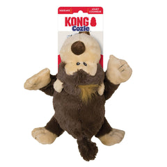 KONG Cozie Plush Dog Toy Spunky Monkey Medium