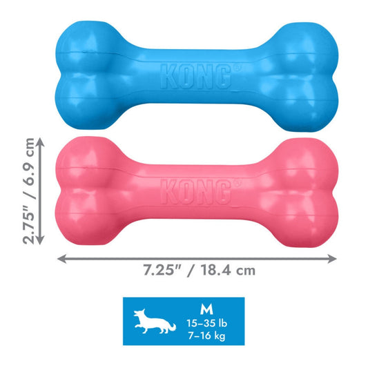 KONG Goodie Bone Puppy Toy Blue, 1ea/MD