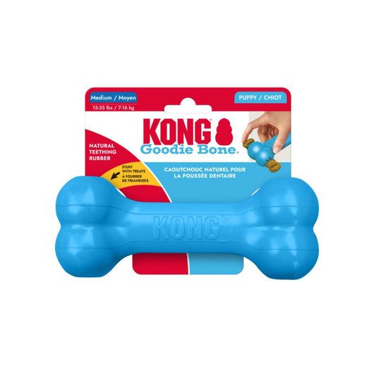 KONG Goodie Bone Puppy Toy Blue, 1ea/MD