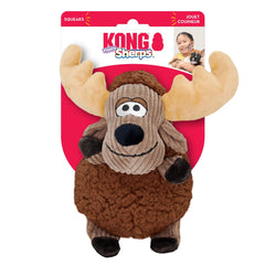KONG Sherps Floofs Moose Plush SqueakDog Toy Medium