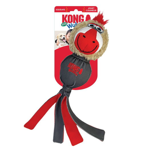 KONG Wubba Zoo Mandrill Dog Toy Large