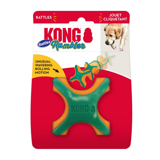 KONG Rambler Rattlez Dog Toy X-Ball, 1ea/LG