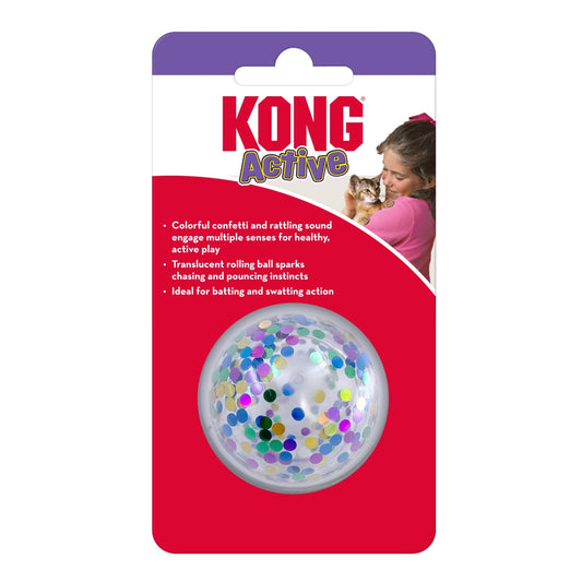 KONG Active Confetti Ball Cat Toy 1ea/One Size