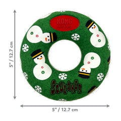 KONG Holiday AirDogs Donut Squeaker Dog Toy 1ea/MD