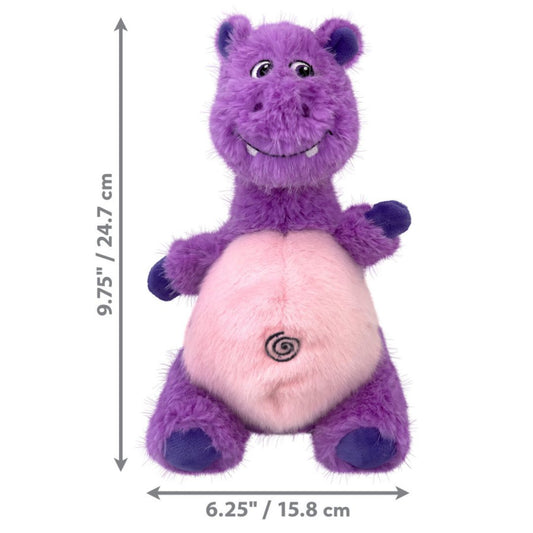 KONG Knots Belly Dog Toy Hippo MD/LG