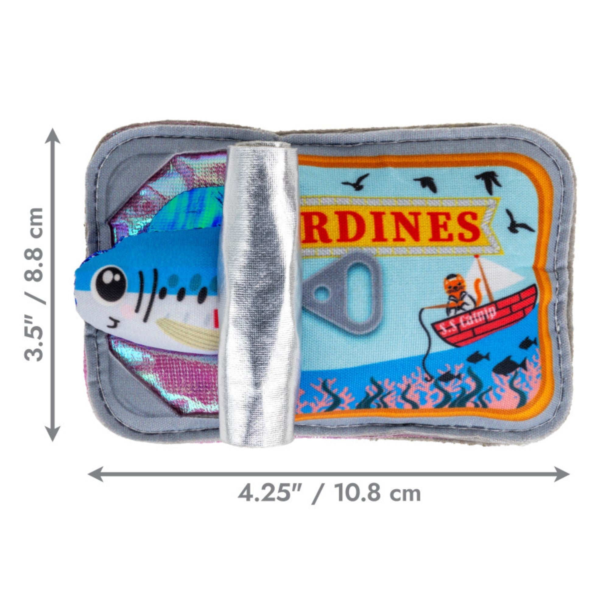 KONG Crackles Cat Toy Sardine, 1ea/One Size
