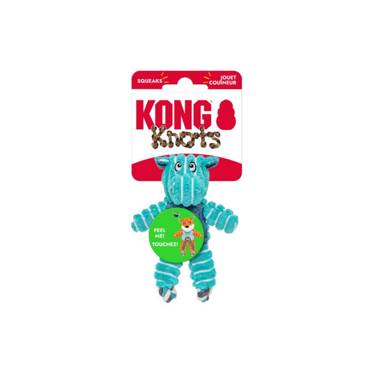 KONG Floppy Knots Hippo Dog Toy Blue, 1ea/XS