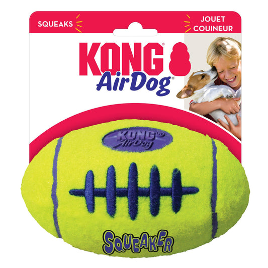 KONG AirDog Squeaking Tennis Football Dog Toy Large