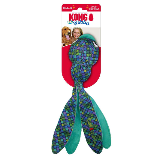 KONG Wubba Finz Dog Toy Blue Small