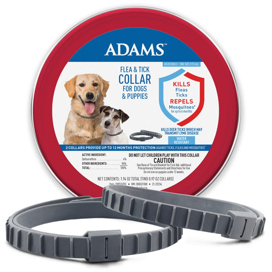 Adams Flea Tick Collar for Dogs Puppies 1ea/2 pk