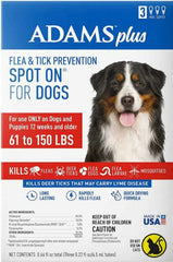 Adams Plus Flea & Tick Spot On for X-Large Dogs 3 Month