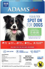 Adams Plus Flea & Tick Spot On for Large Dogs 3 Month