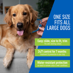 Adams Plus Flea & Tick Collar for Large Dogs