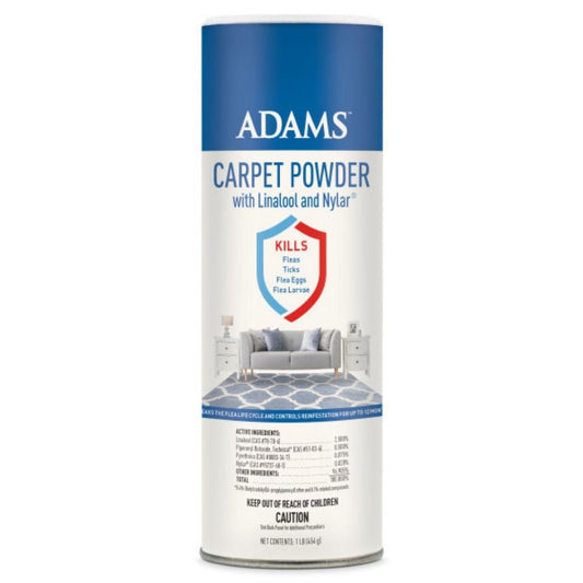 Adams Carpet Powder with Linalool and Nylar 16oz