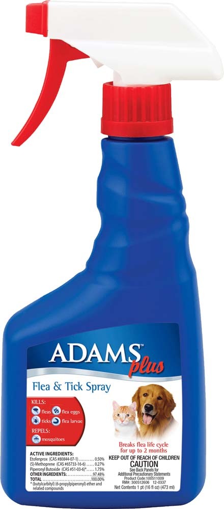 Adams Flea Tick Dog and Cat Spray 1ea/16 fl oz
