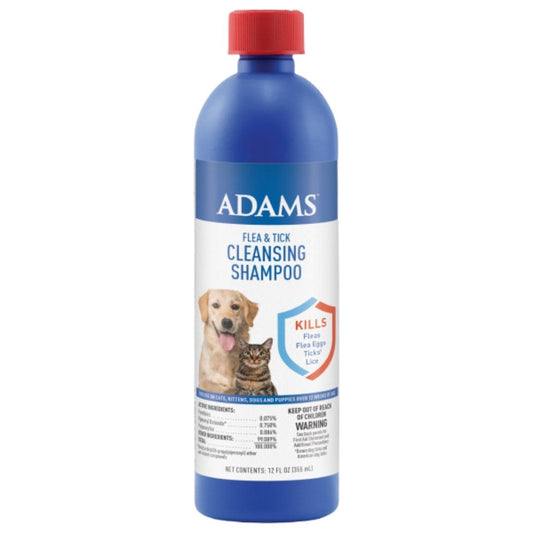 Adams Flea & Tick Cleansing Shampoo 12oz