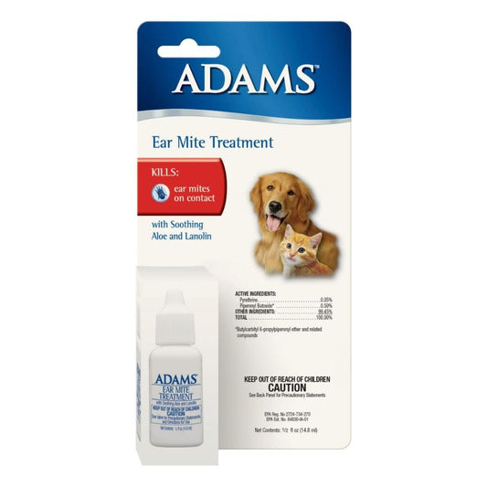 Adams Ear Mite Treatment 0.5 fluid ounces Default Title