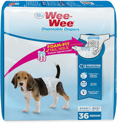 Four Paws Wee Wee Disposable Diapers Small 36ct