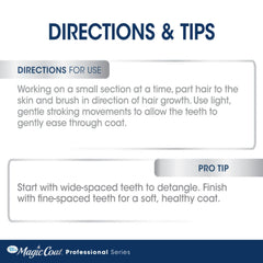 Four Paws Magic Coat Professional Series Non-Slip Grip Pet Comb 1ea/(1 ct)