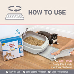 Four Paws Wee-Wee Cat Litter Box System Pads 1ea/11 in X 17 in (10 ct)