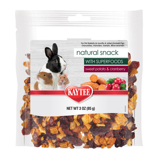 Kaytee Natural Snack with Superfoods Sweet Potato Cranberry 1ea/3 oz