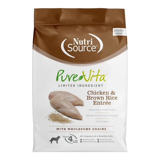 Pure Vita Dog Chicken & Brown Rice 12Lbs
