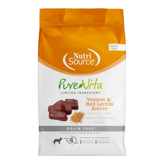 Pure Vita Dog Grain Free Venison & Red Lentils 12Lbs
