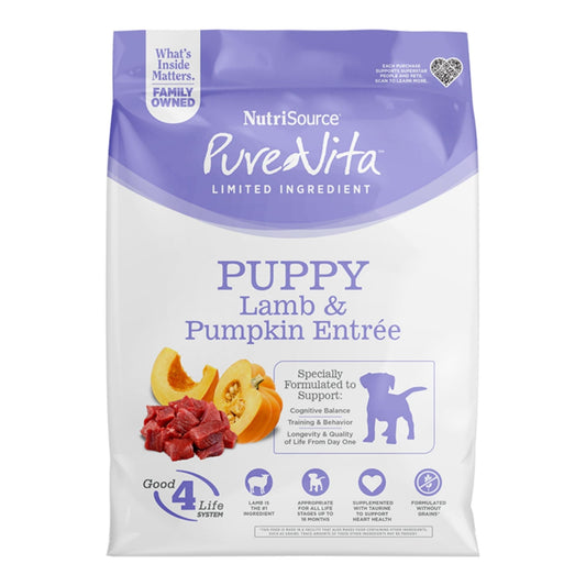 Pure Vita Dog Puppy Grain Free Lamb & Pumpkin 4Lbs