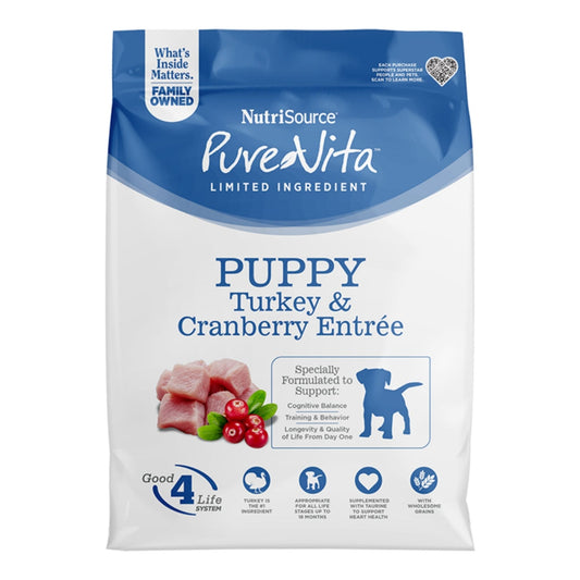 Pure Vita Dog Puppy Turkey & Cranberry 4Lbs