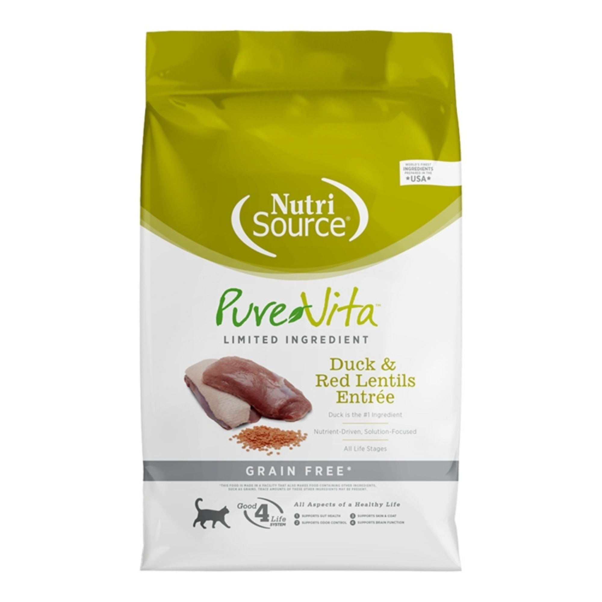 Pure Vita Cat Grain Free Duck & Red Lentils 4Lbs