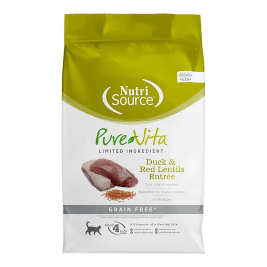 Pure Vita Cat Grain Free Duck & Red Lentils 12Lbs