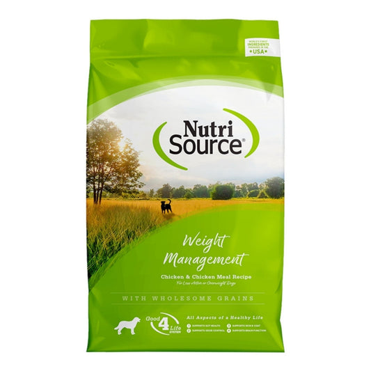NutriSource Weight Management Dry Dog Food Chicken 12lb
