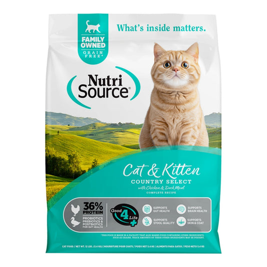 Nutrisource Cat Select Grain Free Country 12Lbs