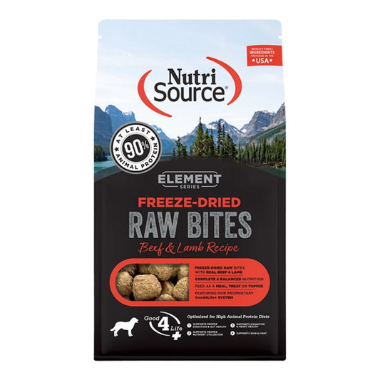 Nutrisource Dog Element Series Freeze-Dried Bites Beef & Lamb 10oz.