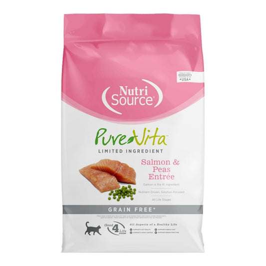 Pure Vita Cat Grain Free Salmon & Peas 12Lbs