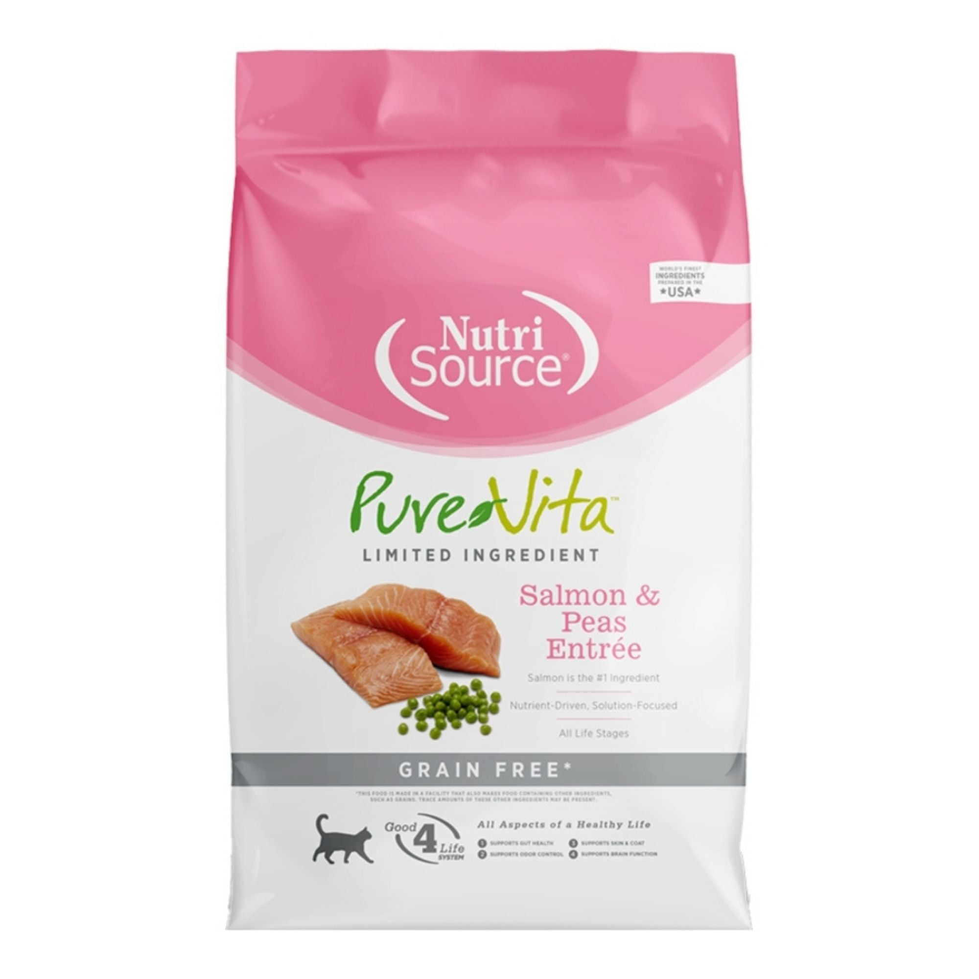 Pure Vita Cat Grain Free Salmon & Peas 4Lbs