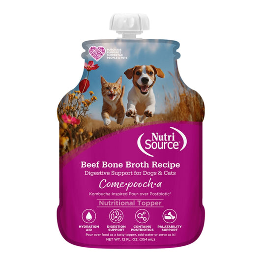 Nutrisource Dog Come -Pooch -A Grain Free Broth Beef 12oz.