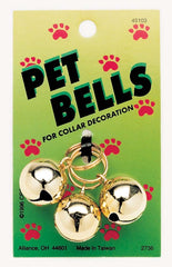 Coastal Round Dog Bells Gold 3-Pack
