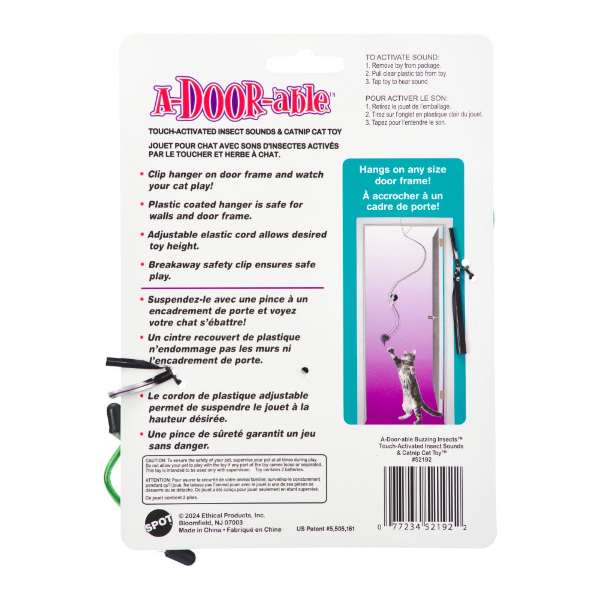 Spot Buzzing Insect A-door-able Cat Toy Assorted, 1ea/One Size