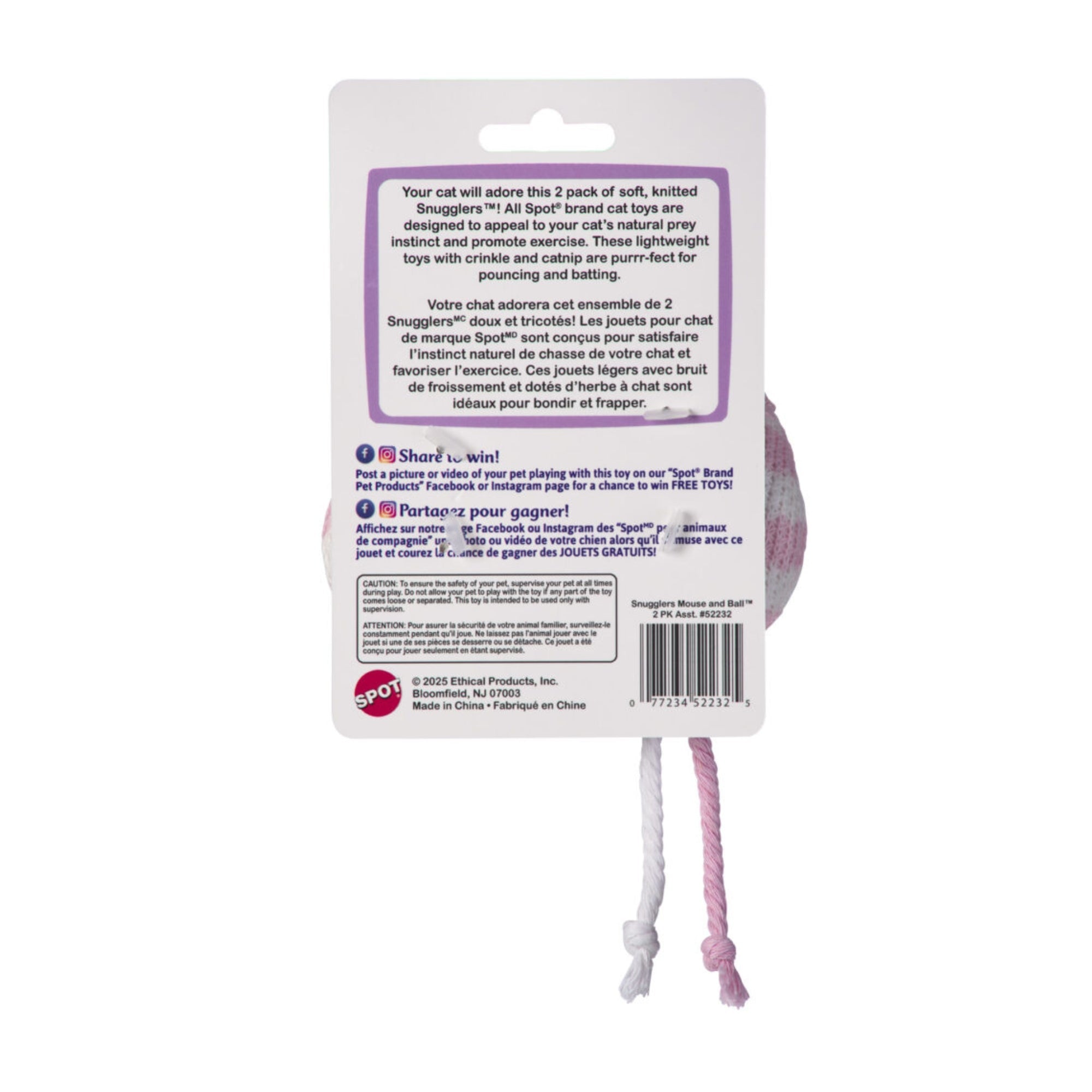 Spot Snugglers Mouse & Ball 2 Pack Assorted