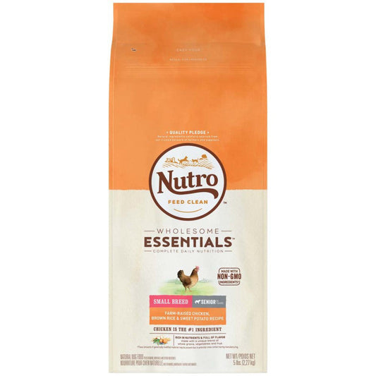 Nutro Products Wholesome Essentials Chicken Brown Rice and Sweet Potato Small Breed Senior 5 Lb