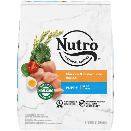 Nutro Products Natural Choice Chicken and Brown Rice Recipe Dry Puppy Dog Food 13 Lb