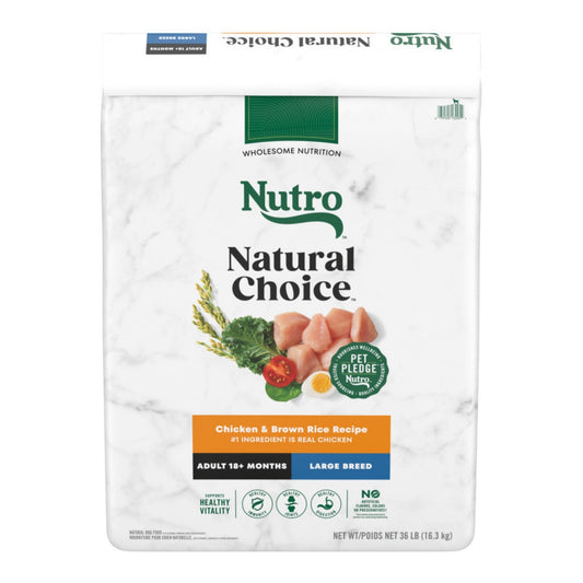Nutro Products Natural Choice Large Breed Adult Dry Dog Food Chicken Brown Rice, 1ea/36 lb