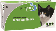 Van Ness Plastics Cat Pan Liner White 8 Count Giant