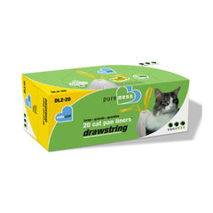 Van Ness Plastics Drawstring Cat Pan Liner White 1ea/LG, 20 ct