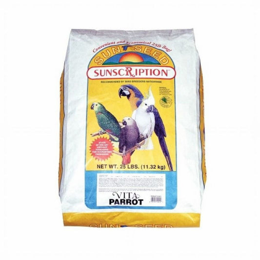 Sun Seed Vita Sunscription Parrot Diet Bird Food 1ea/25 lb