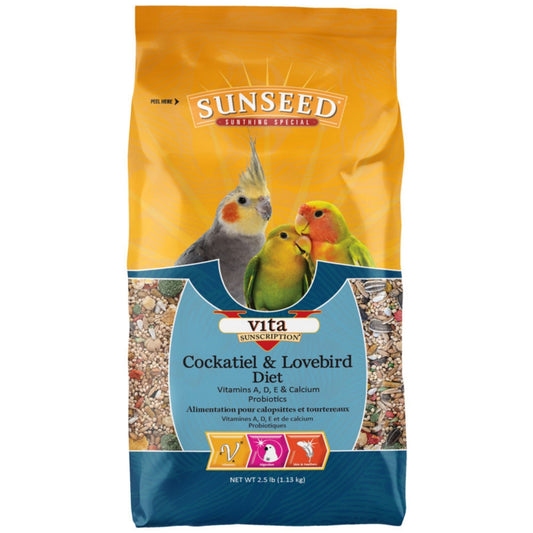 Sun Seed Vita Cockatiel & Lovebird Diet Bird Treat 1ea/2.5 lb