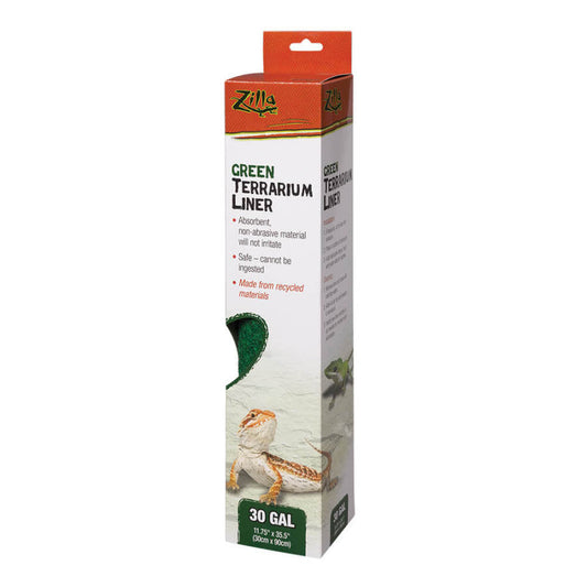 Zilla Reptile Terrarium Liner Green, 1ea/30/38/45 gal
