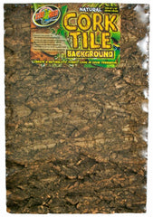 Zoo Med Natural Cork Tile Background Brown, 1ea/12In X 18 in, MD